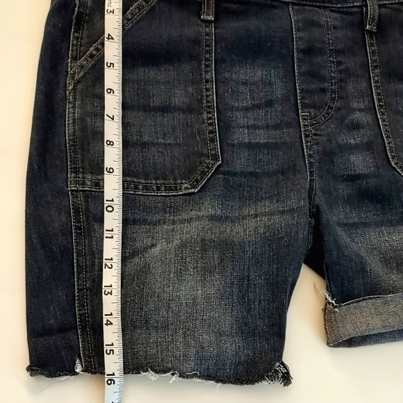 Gap Denim Cut Off Overalls  Small - Picture 11 of 14
